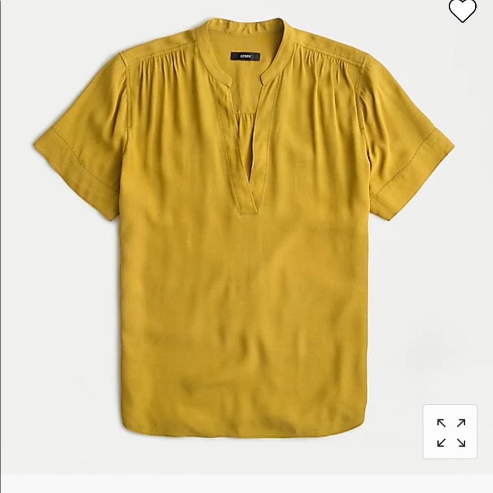 J. Crew Drapey Band Collar top